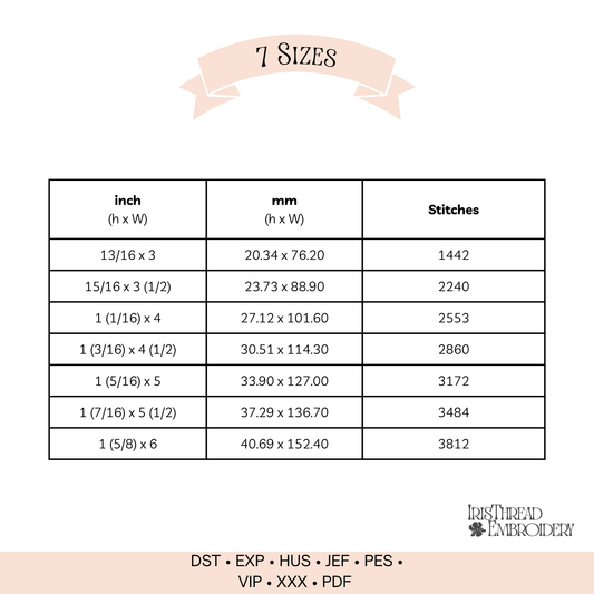 Double Loop Heart Center Ribbon Line