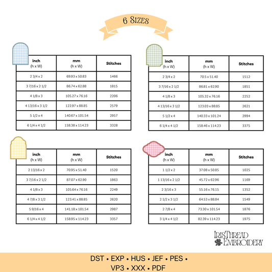 Appliqué Shapes - Set #4