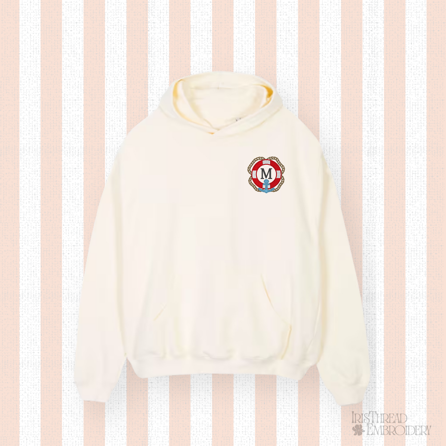 Lifebuoy Nautical Anchor Monogram Frame